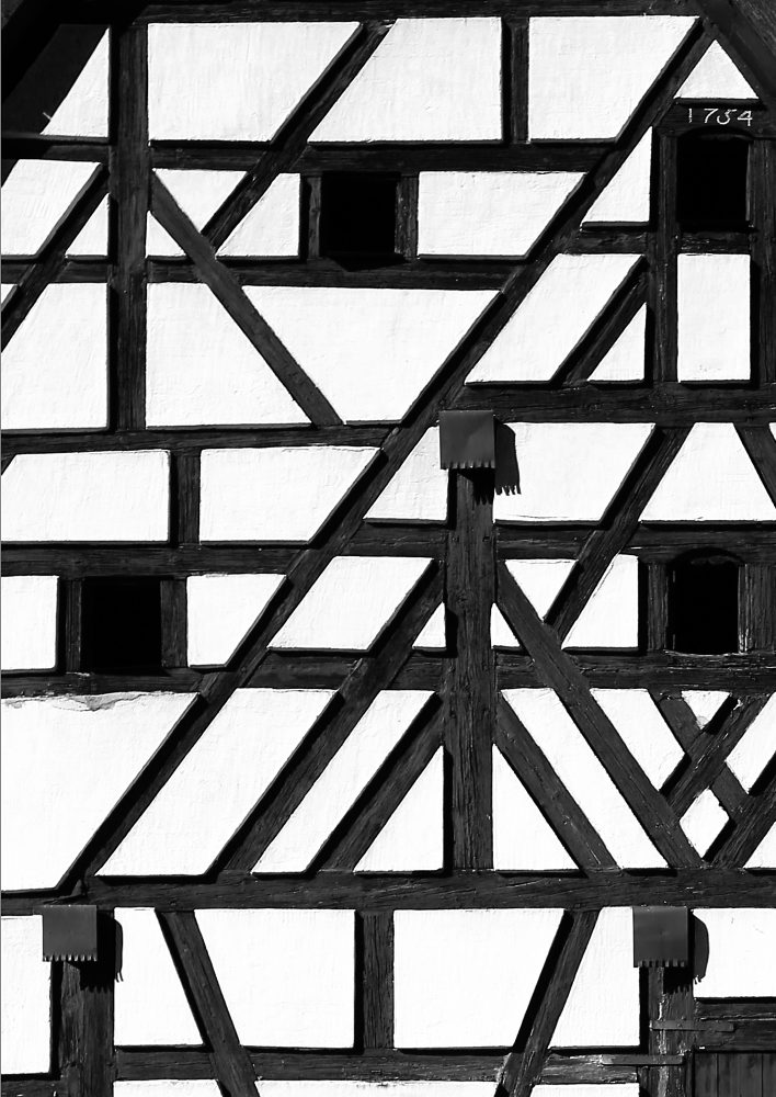 1754 - Fachwerk an einer Scheune in Eschenbach
