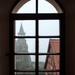 Burg Hohenstein Blick aus dem Fenster im Pallas